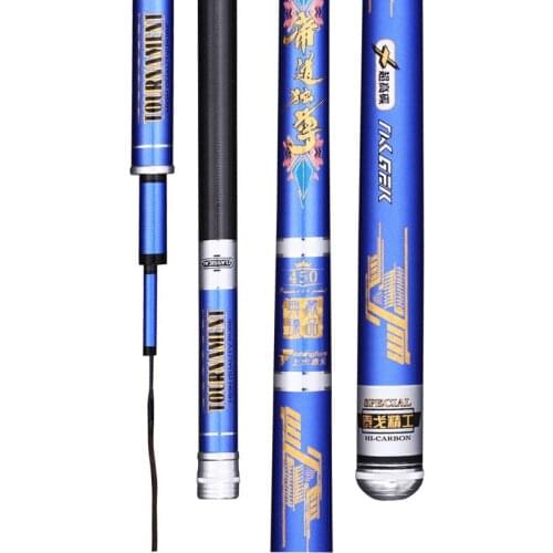 3.6M-8.1M Hand Pole 5H 6H Super Hard Carp Fishing Stick Carbon Fiber Telescopic Wedkarstwo Olta Fishing Rod for Black Pit Pesca