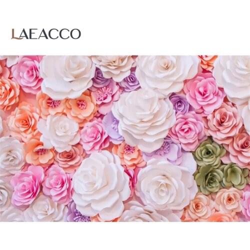 Wedding Flower Backdrops For Photography Photo Wall Blossom Rose Flowers Party Wedding Birthday Photocall Photography Background