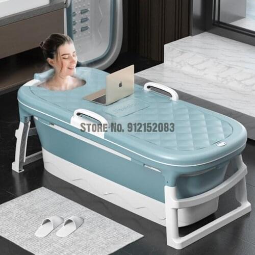 Bath Bucket Adult Folding Bath Bucket Childrens Bathtub Household Full Body Bathtub Can Be Bathed With Artifact