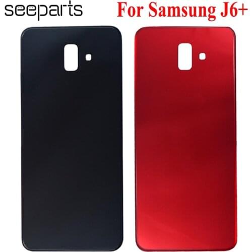 For Samsung Galaxy J6 Plus Back Battery Cover Door Rear Housing Case For 6.0" SAMSUNG J6+J6 Plus J610FN Battery Cover