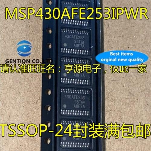 10Pcs MSP430AFE253 430AFE253 MSP430AFE253IPWR TSSOP24 16 bit microprocessor chip in stock 100% new and original