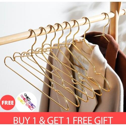 Clothes Hanger Aluminum Alloy Coat Rack Non-Slip Skirt Drying Hanger Wardrobe Clothing Storage Sapce Save Organizer Hanger 10pcs