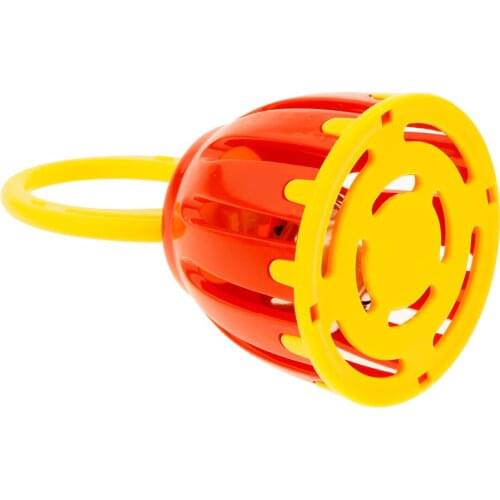 15cm Handled Cage Bell Rattle Educational Musical Toy Gift for Infant Newborn Color Random