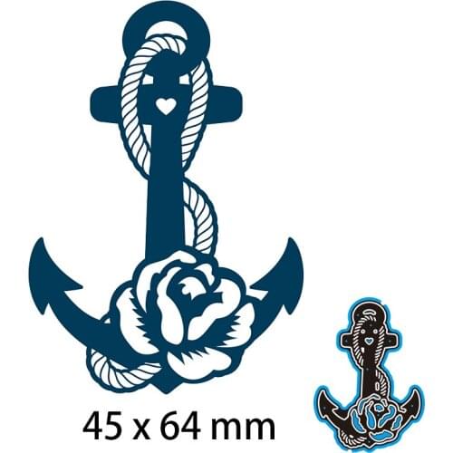 45*64mm Anchor Flowers Metal cutting Dies Craft Embossing Scrapbooking paper craft Greeting Card