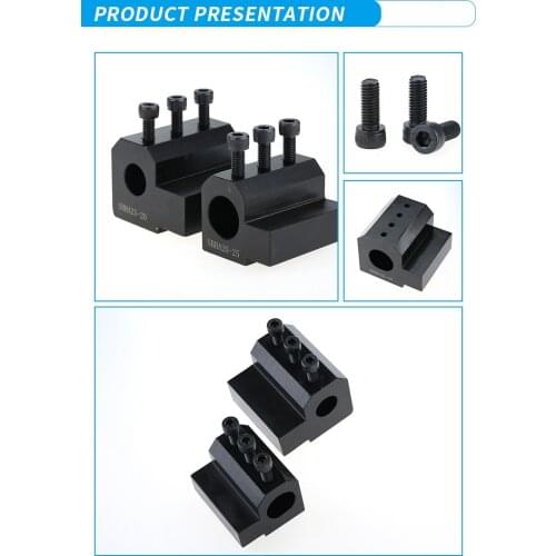 SBHA Center Height 16/20/25 for internal D20 / D25 / D32 Tool holder Auxiliary Tool Base For NC Lathe Holder Seat Sleeve Tool