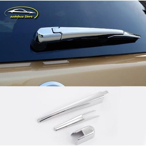 For Nissan NAVARA NP300 2015 2016 2017 2018 ABS Chrome car rear Wiper strip frame Cover trim Styling Accessories