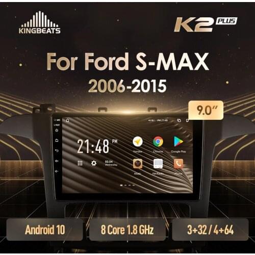 KingBeats Android 10 Octa-Core head unit HU 4G in Dash Car Radio Multimedia Video Player Navigation GPS For Ford S-MAX S MAX 1 2006 - 2015 no dvd 2 din Double Din Android Car Stereo 2din