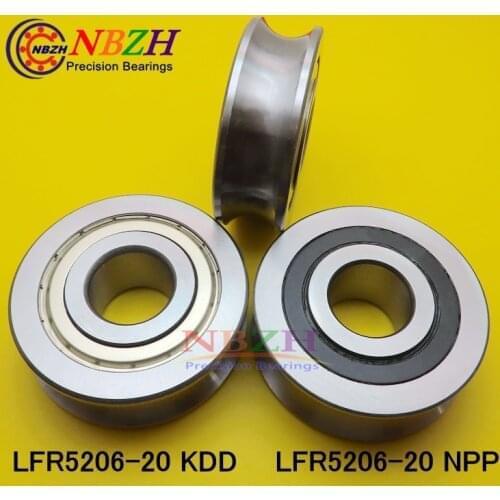 LFR5206 KDD 20 MM track LFR5206-20 NPP R5206-20 2RS Precision double row balls Groove Track Roller Bearings 25*72*23.8*25.8 mm