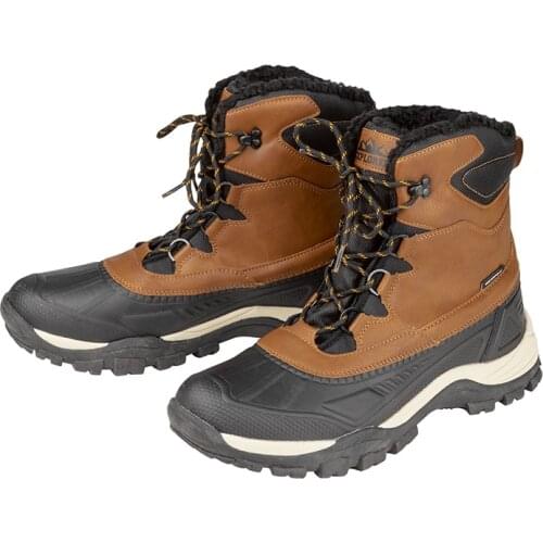 Winter Outdoor hiking boots men genuine leather thermolite wool-padded trekking boots coldproof hunting working boots for-35C