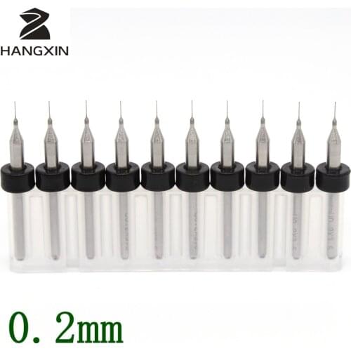 10PCS PCB bit kit 0.2mm metal woodworking CNC router iron aluminum miniature manual drilling tool laser cutting tool