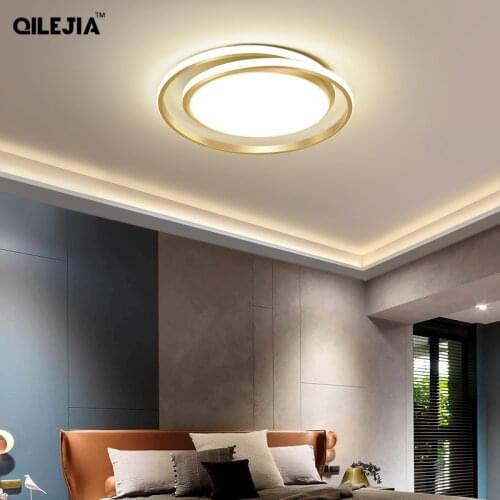 Modern LED Chandeliers Lights For Living Dining Room Bedroom Indoor Round Gold/Black/White Lamps Home Deco Lighting With Remote