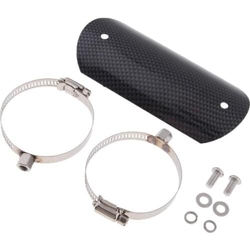 Universal Carbon Fiber Exhaust Heat Shield, Motorcycle, Motorcycle Muffler, Muffler Pipe Heat Insulation Cover, Heel Shield (5.5