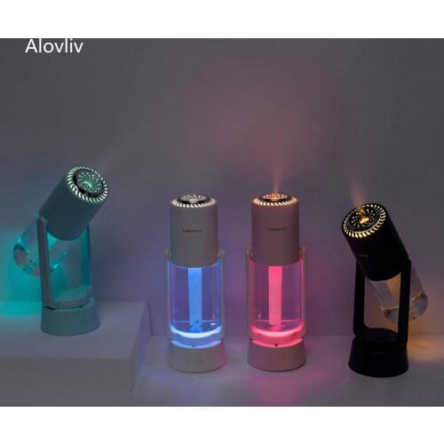 230ml Dazzle Shadow Negative Ion Air Humidifier For Home Ultrasonic Aroma Diffuser with 800mah Battery Mini Office Mist Maker