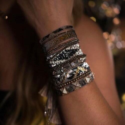 BLUESTAR 2021 Women Bracelet MIYUKI Bead Bracelets Geometric Pulseras Mujer Moda Handmade Shell Jewelry