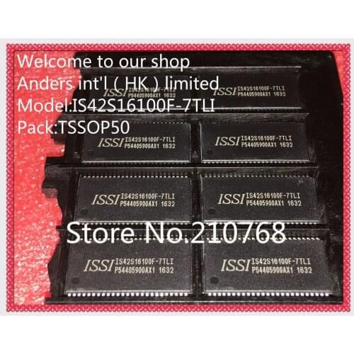 10pcs/lot IS42S16100F-7TLI IS42S16100F-7TL IS42S16100F-7 IS42S16100F IS42S16100 TSOP50