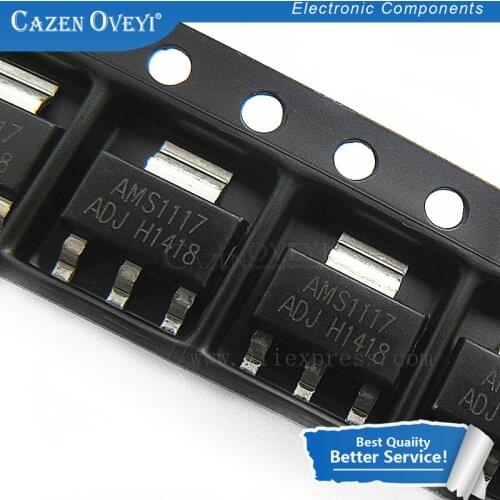 100pcs/lot AMS1117-ADJ AMS1117 ADJ SOT223 AMS1117-ADJ SOT-223 New original free shippin In Stock