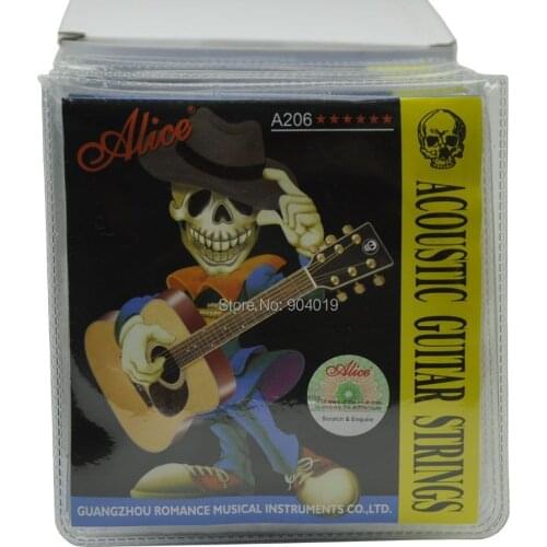 20Sets Alice Acoustic Guitar Strings Phosphor Bronze Alloy Wound 6 Strings Set A206L SL