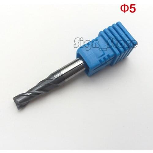 3PCS HRC55 Tungsten Steel Carbide 2F double flute End Mill Bit Milling Cutter Tools CNC Router 6*5*13*50mm