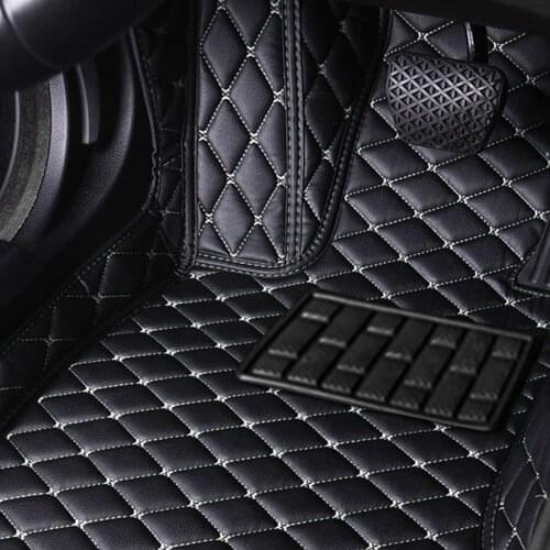 Custom Car Floor Mats For GMC Sierra 2500 2002 2003 2004 2005 2006 2007 2008 2009 Leather Rugs Auto Interior Accessories