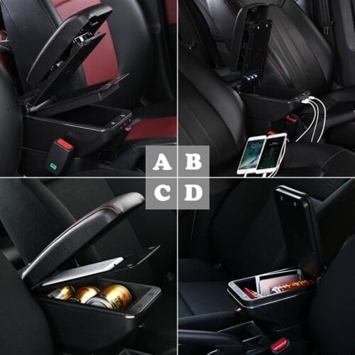 Auto Car Armrest Box Modified For 6th Honda City 6 2014 2015 2016 2017 2018 Cup Holder Ashtray Organizers Accessories