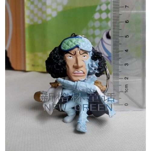 Bandai Genuine CANDY TOY ONE PIECE Kuzan Limited Action Figure Pendant Keychain