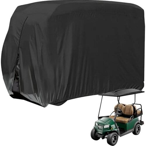 Golf Cart Cover 210D Oxford Cloth Protect Practical Golf Cart Protect Dust Cover UV Resistant Sunshide Rain Cover Outdoor Sports