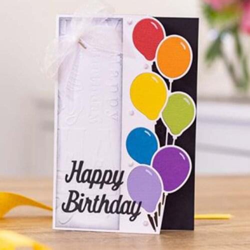 Colorful balloon Metal Cut Dies Stencils for Scrapbooking Stamp/photo album Decorative Embossing DIY Paper Cards