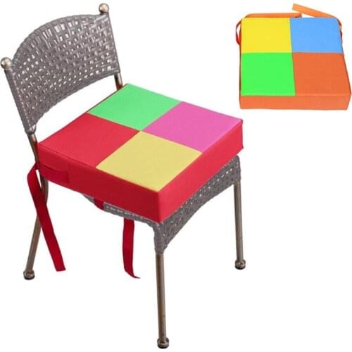 Baby Kids Dining Chair Booster Cushion Contrast Color Increasing Seat Pad Mat 667A