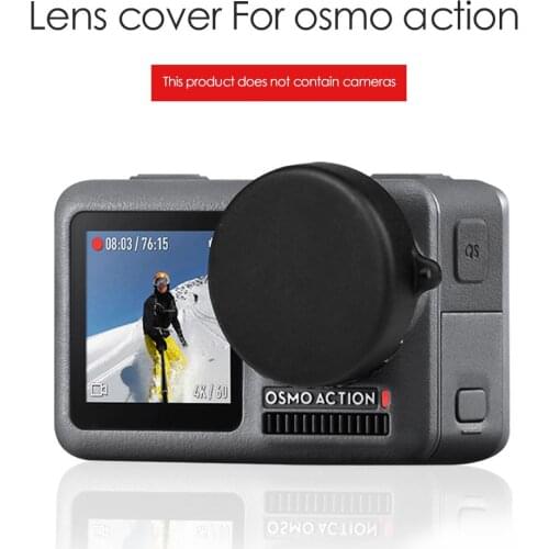 Round Rubber Protective Case Guard Lens Cap Cover Excellent Plastic Soft Rubber for DJI Osmo Action Camera Fastening Design