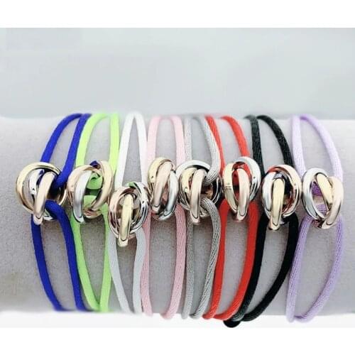 KSRA Three-color Circle Adjustable Bracelet For Women Fashion Elegant Bracelet & Bangle Jewelry 2021 New Gift Party