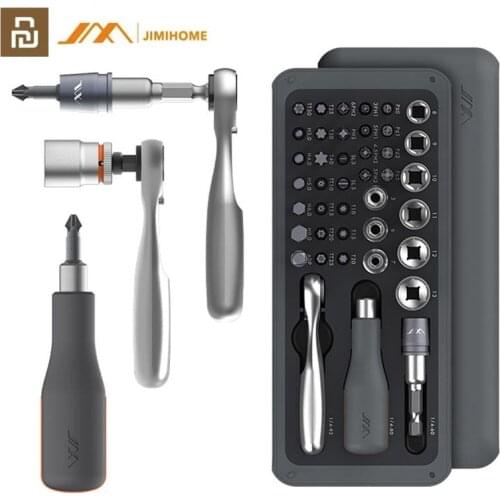 Youpin JIMI 41 IN 1 Screwdriver Set Replaceable S2 Magnetic Bits Ratchet Wrench Screwdriver Kit DIY Household Repair отвертка