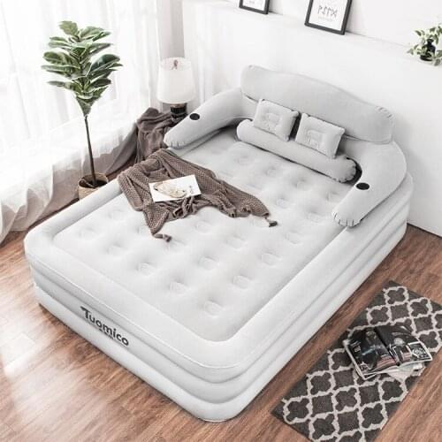 Inflatable mattress household outdoor inflatable bed foldable multifunctional inflatable bed lazy bed for convenient storage