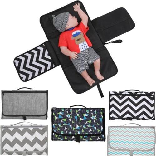 New 3 In 1 Waterproof Changing Pad Diaper Travel Multifunction Portable Baby Diaper Cover Mat Clean Hand Folding Diaper Bag