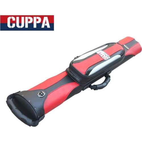 New Cuppa 4 Holes Billiard Pool Cue Case Red Color Billiards Accessories With Automatic Locking Function China