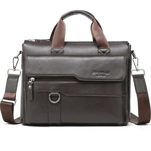 MEIGARDASS Men Briefcases Genuine Leather Mens Bag male business Computer Laptop Document Crossbody Bags Messenger Bag Totes