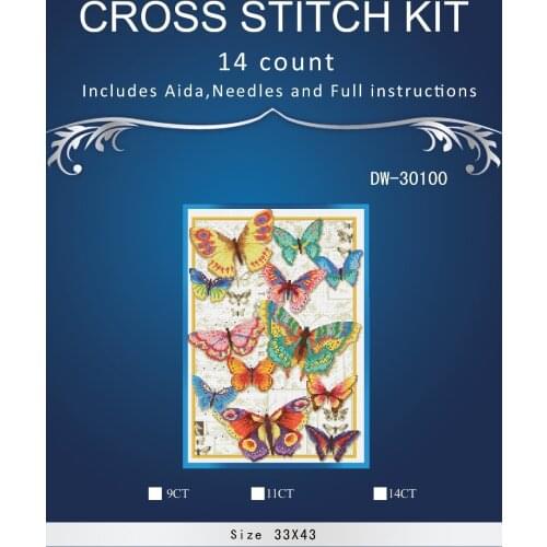 Lovely Gold Collection Counted Cross Stitch Kit Butterfly Beauty Butterflies Insect dim 70-353383th5338