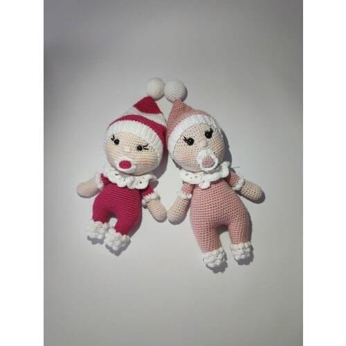 Hand-Knitted Amigurumi Spout Baby Sleeping Friend Toy