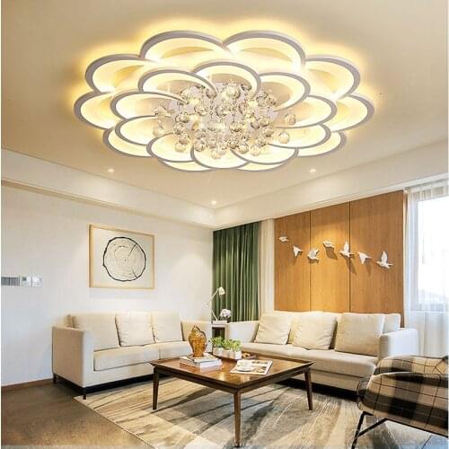 Modern Led Chandelier For Living Room Bedroom Study Room Home Deco Acrylic 110V 220V Ceiling Chandelier Fixtures