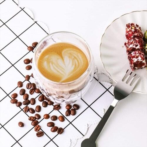 250/350/450/650ml Double Wall Heat Resistant Thermo Glass Cup Insulated Tea Coffee Water Mug Transparent Clear Drinking Glasses