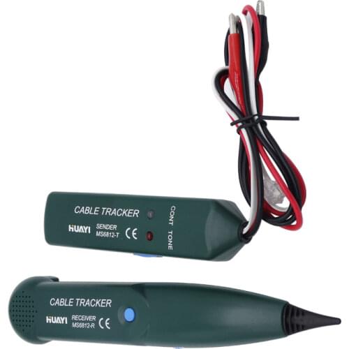 MASTECH MS6812 Wire Network Cable Tester Line Tracker Telephone Detect continuity sender + receiver