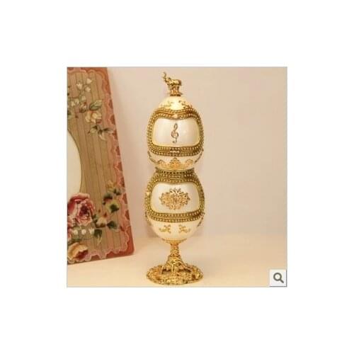 The unique double rotating amusement horse egg music box for Christmas classmates birthday