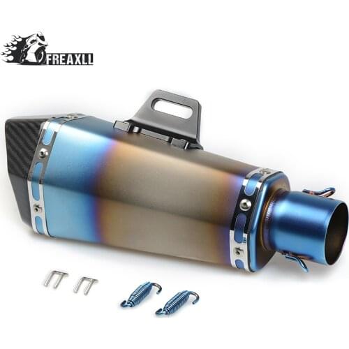 36-51MM Universal Motorcycle Exhaust Pipe muffler Dirt Bike With DB Killer For YAMAHA NMAX155 NMAX125 150 MT 09 07 BMW E 46