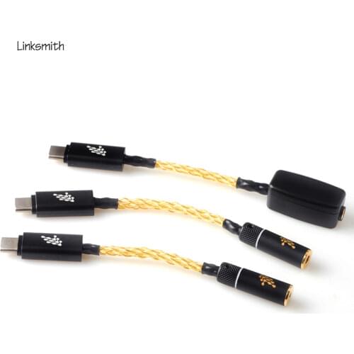 Type-C To 3.5mm 2.5/4.4 Jack ALC5686 chip HiFi Digital Audio HIFI Decoding DAC Sound Card Earphone For Huawei mate20 30pro p40