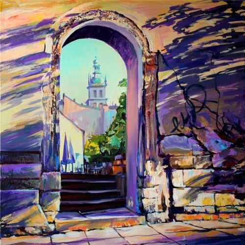 Landscape Lviv Printed 11CT Cross-Stitch Embroidery Full Kit DMC Threads Sewing Painting Hobby Handicraft Stamped Needle Decor