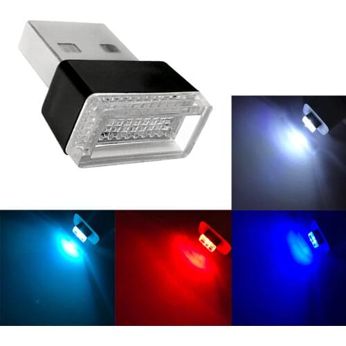 New Tragbare Mini USB Light LED Modeling Car Ambient Light Neon Interior Light Car Jewelry 5 Kinds of Light Colors for All Cars