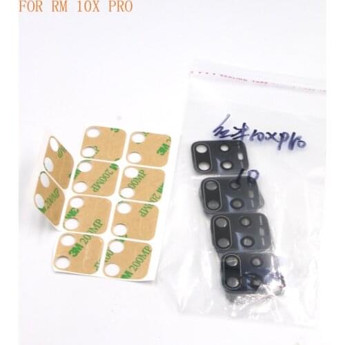 10/30/50pcs Free Shipping Original Back Rear Camera Glass Lens With Sticker For XIAOMI REDMI 10X PRO CC9 Camera Glass Lens