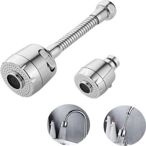 360 Degree Rotatable Spray Head Tap Kitchen Shower Faucet Tap 2 Level Can Adjusting Water Saving Tap Filter Head Kitchen Tap