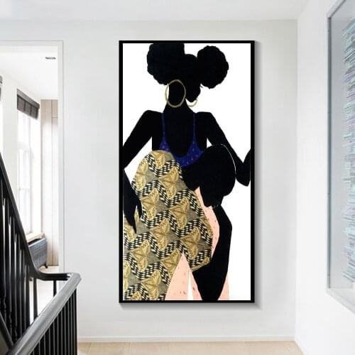 Abstract Women and Men Silhouette Wall Poster Print Canvas Wall Art Canvas Painting Poster Posters and Prints Minimalist Decor