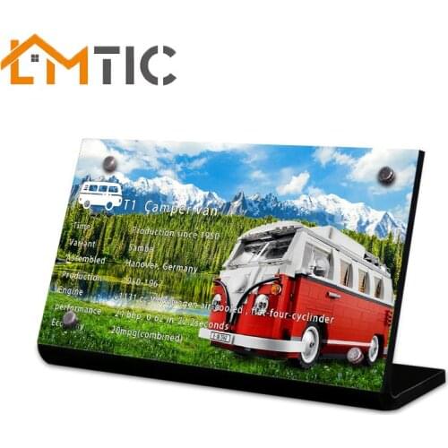 Acrylic display stand brand for 10220 Volkswagen T1 Camper Van toy building blocks