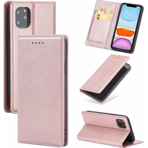 Flip Stand Leather Phone Case For iPhone 11 Pro Max X Xs Max Cover Credit Card Holder Wallet Cases For iPhone 7 8 6 6s Plus